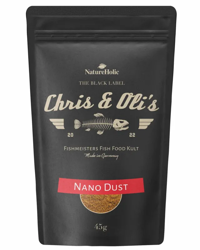 Chris und Olis Nano Dust Staubfutter 45g Fischlarven