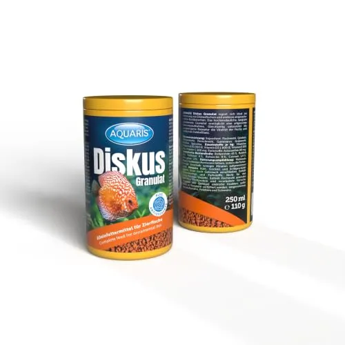 Aquaris Diskus Granulat Fischfutter 250 ml 110 g farbverstärkend