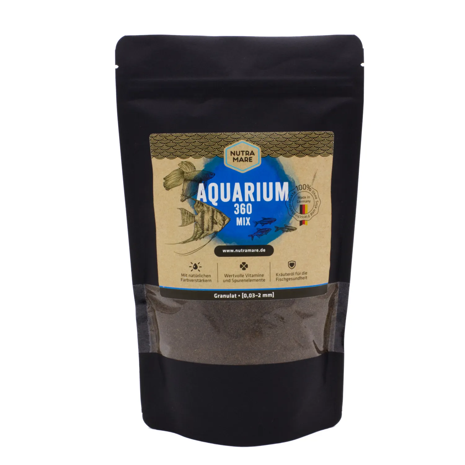 Nutramare Aquarium360 Mix Zierfischfutter Granulat 250 ml farbverstärkend