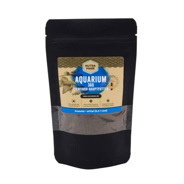 nutramare Aquarium360 Zierfisch-Hauptfutter Granulat 250 ml sinkend