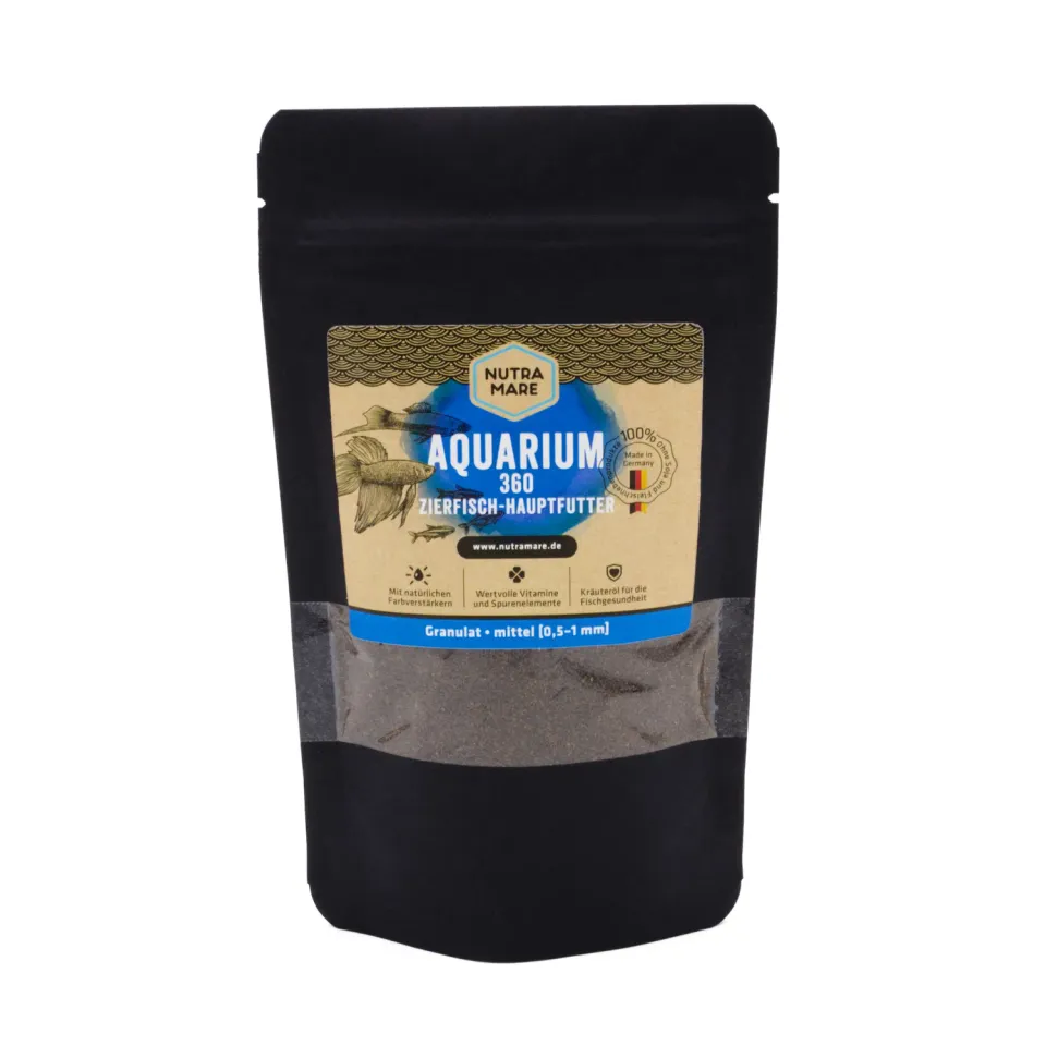Nutramare Aquarium360 Zierfisch-Hauptfutter Granulat 250ml