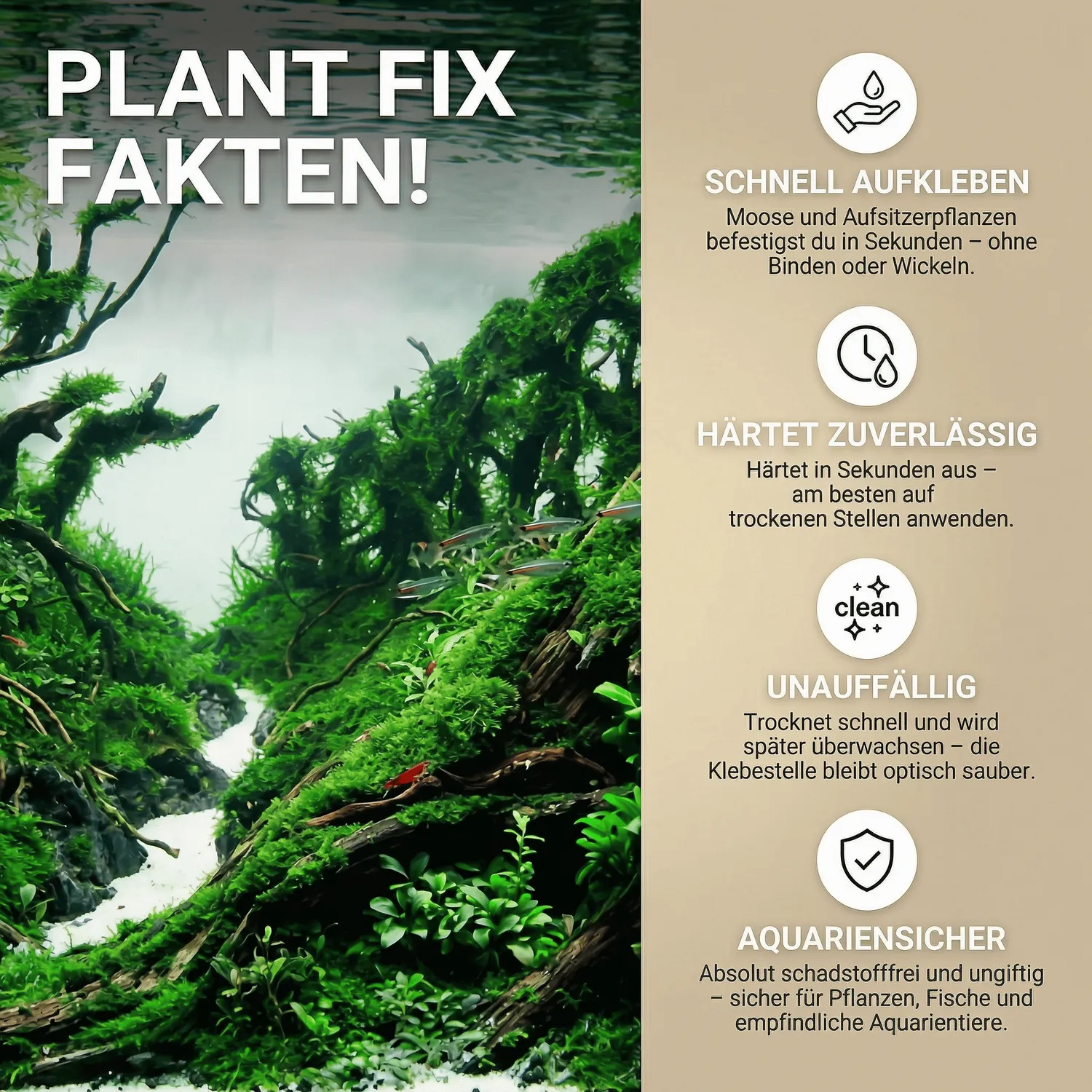 NatureHolic Plant Fix Pflanzenkleber Aquarium 20 g weißlich