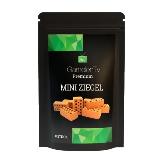 GarnelenTv Premium Mini Ziegel Terra Deko 8 Stück Versteck