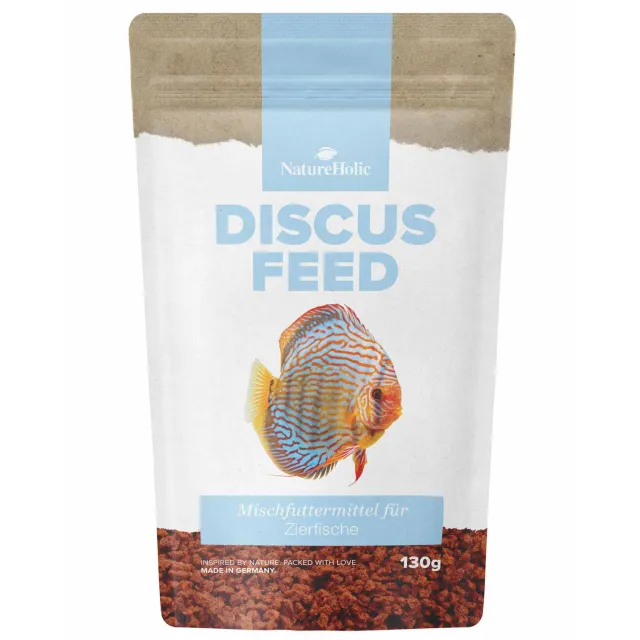 NatureHolic Discusfeed Diskus Granulatfutter 130g proteinreich Knoblauch