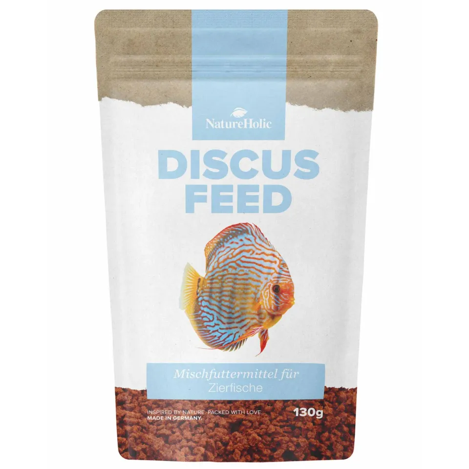 NatureHolic Discusfeed Diskus Granulatfutter 130g proteinreich Knoblauch