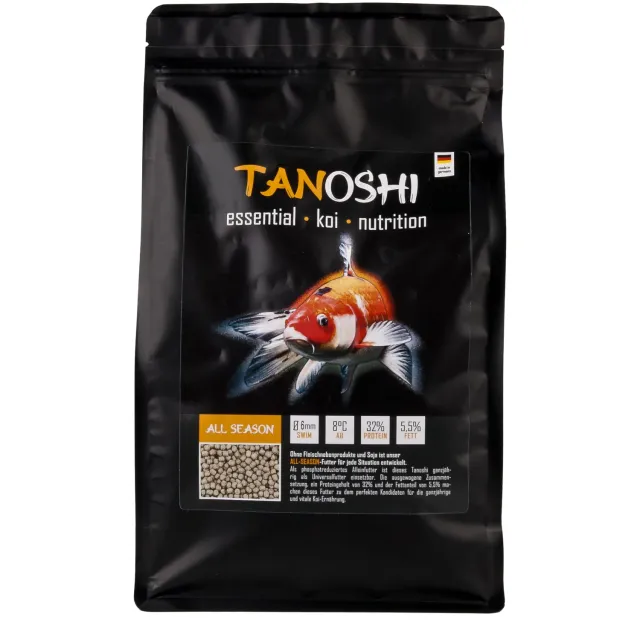 Tanoshi All Season Koifutter 1,2 kg 6 mm schwimmend Lachsöl