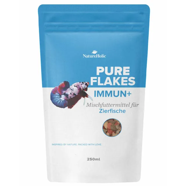 NatureHolic Immun+ Pure Flakes Flockenfutter 250ml Zusatz
