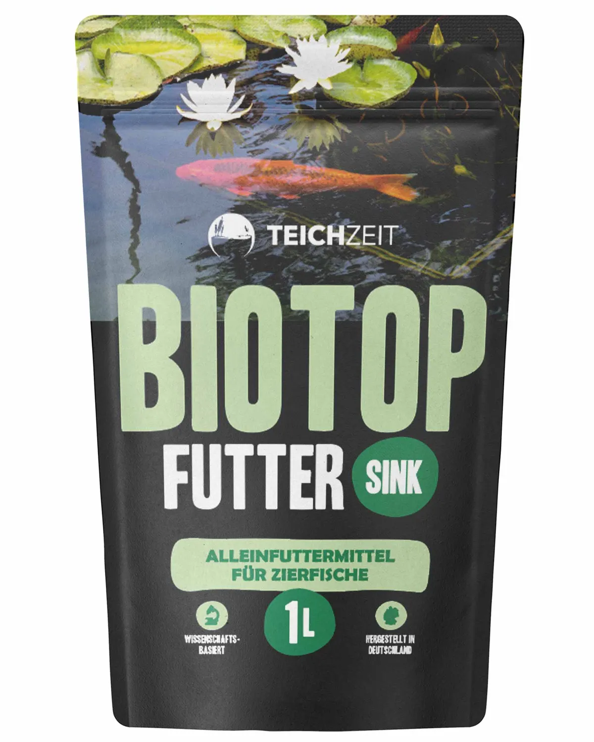Teichzeit Biotop Futter Sink Teichfutter 1000 ml