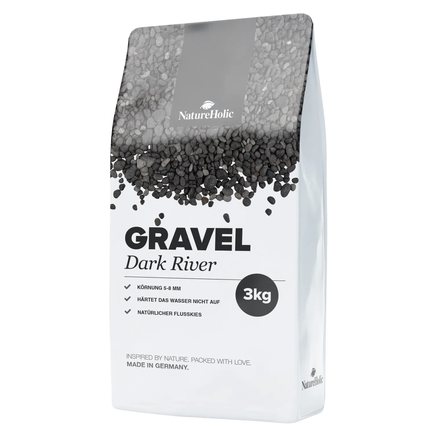 NatureHolic Dark River Naturkies 3 kg 5-8 mm anthrazit