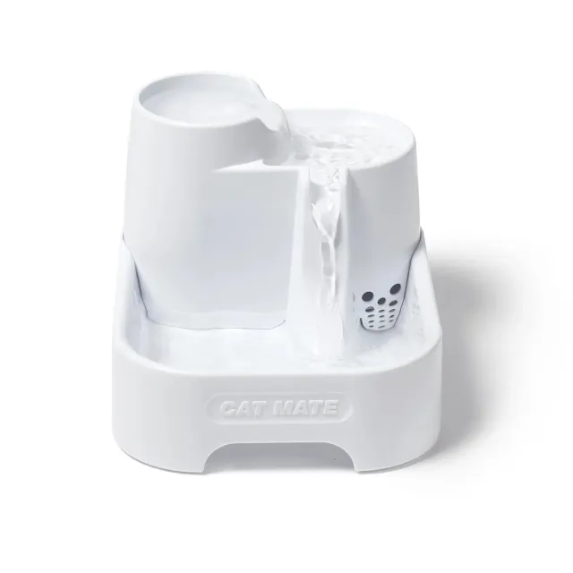 Cat Mate 335E Trinkbrunnen Weiß 2 Liter 3 Ebenen