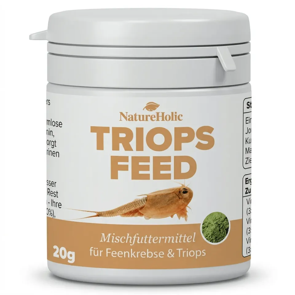 NatureHolic Triops Feed Triopsfutter 20g Insektenprotein