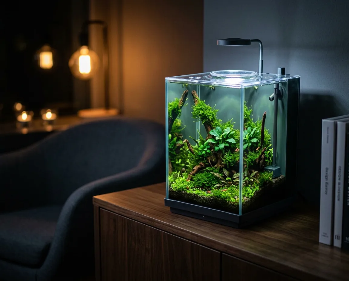 NatureHolic Shrimp Base Garnelenaquarium Komplettset 10,8 L