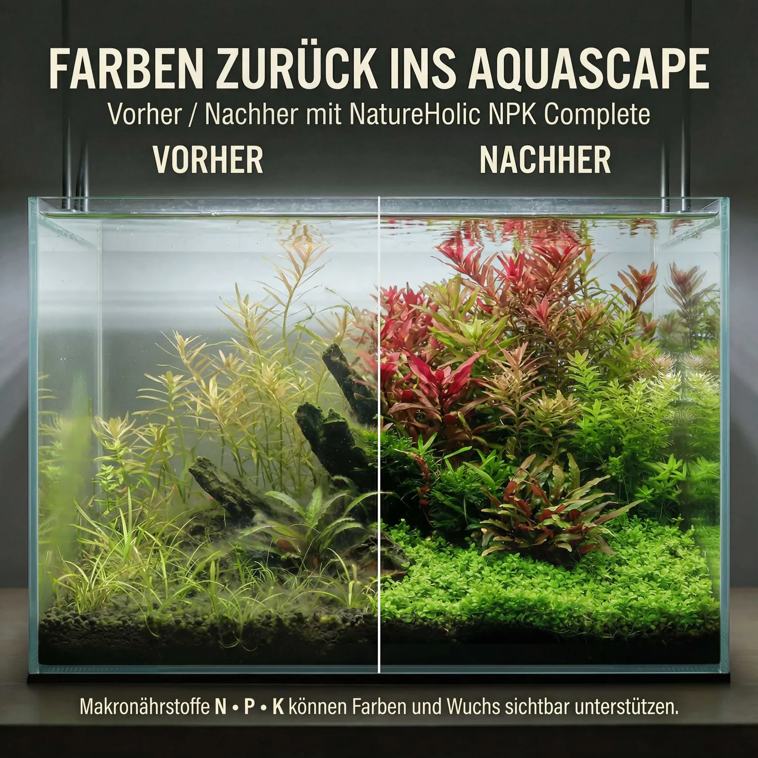 NatureHolic NPK Complete Volldünger Aquarium flüssig Makro