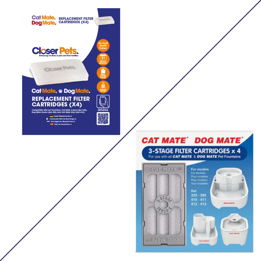 Closer Pets Cat Mate 386 Filter 4er-Pack Trinkbrunnen