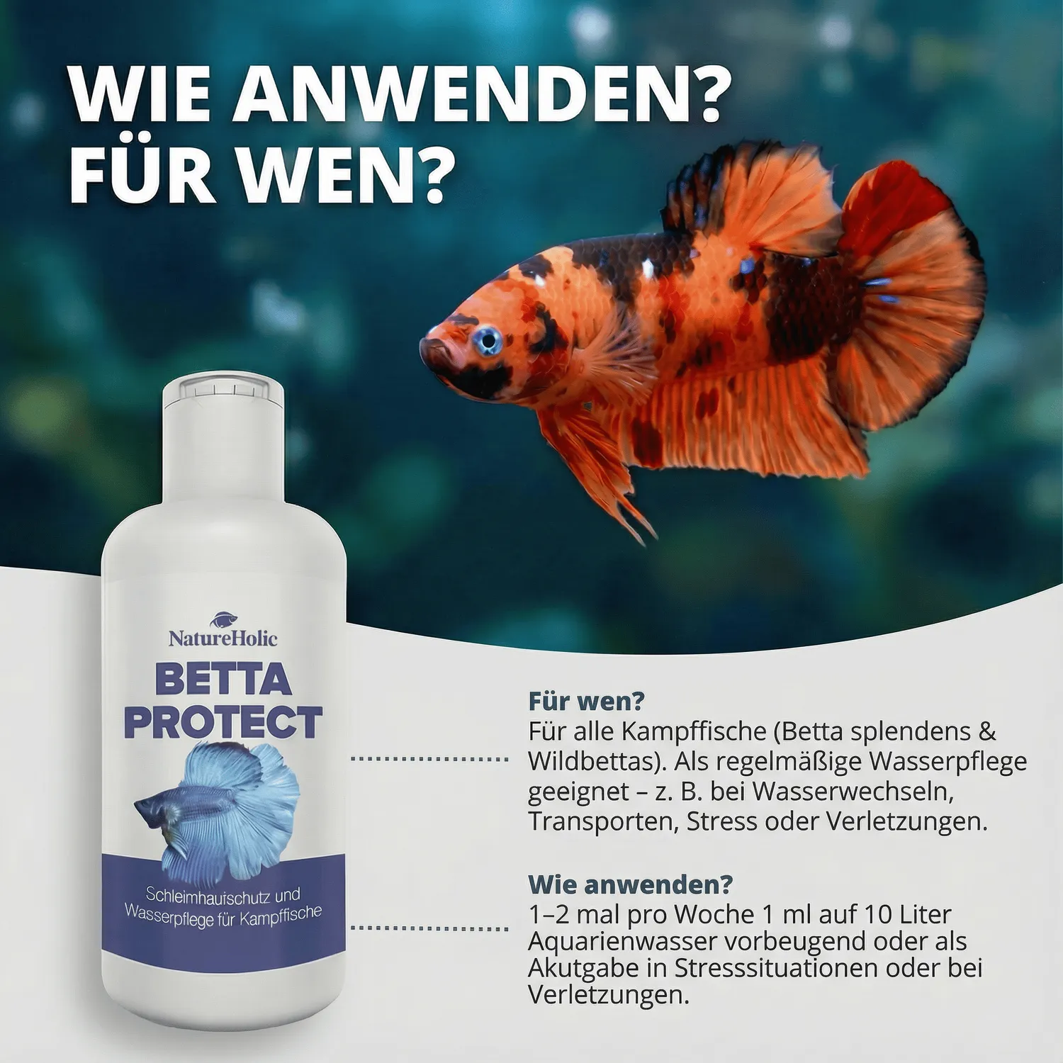 NatureHolic Betta Protect Wasseraufbereiter 125ml Aloe Vera