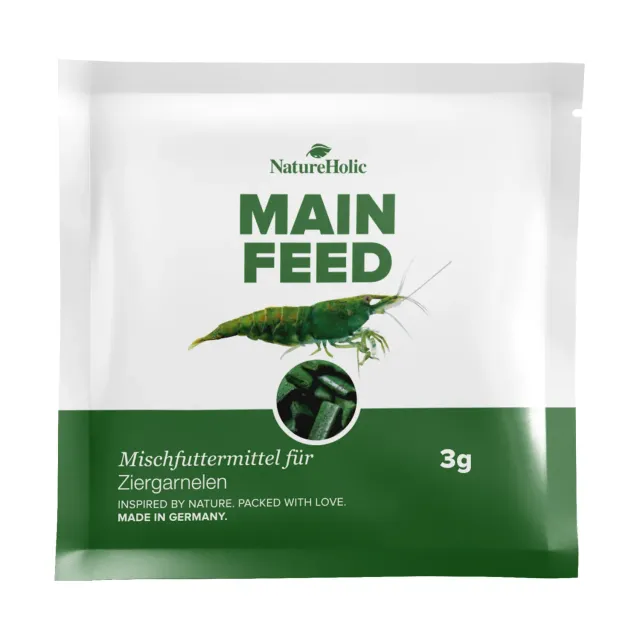 NatureHolic Mainfeed Garnelenfutter Probepackung Softpads