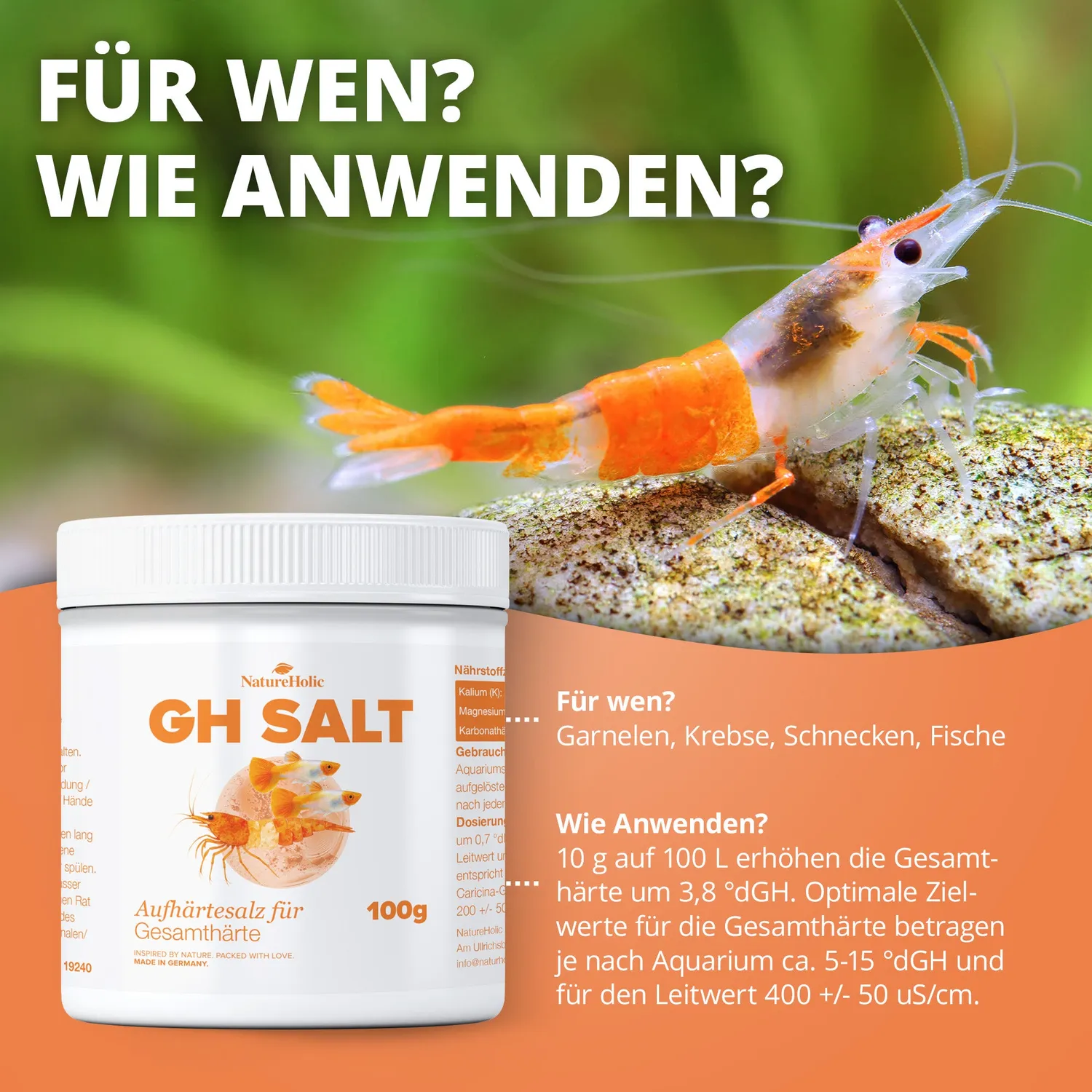 NatureHolic GH Salt Aufhärtesalz 250 g chloridarm