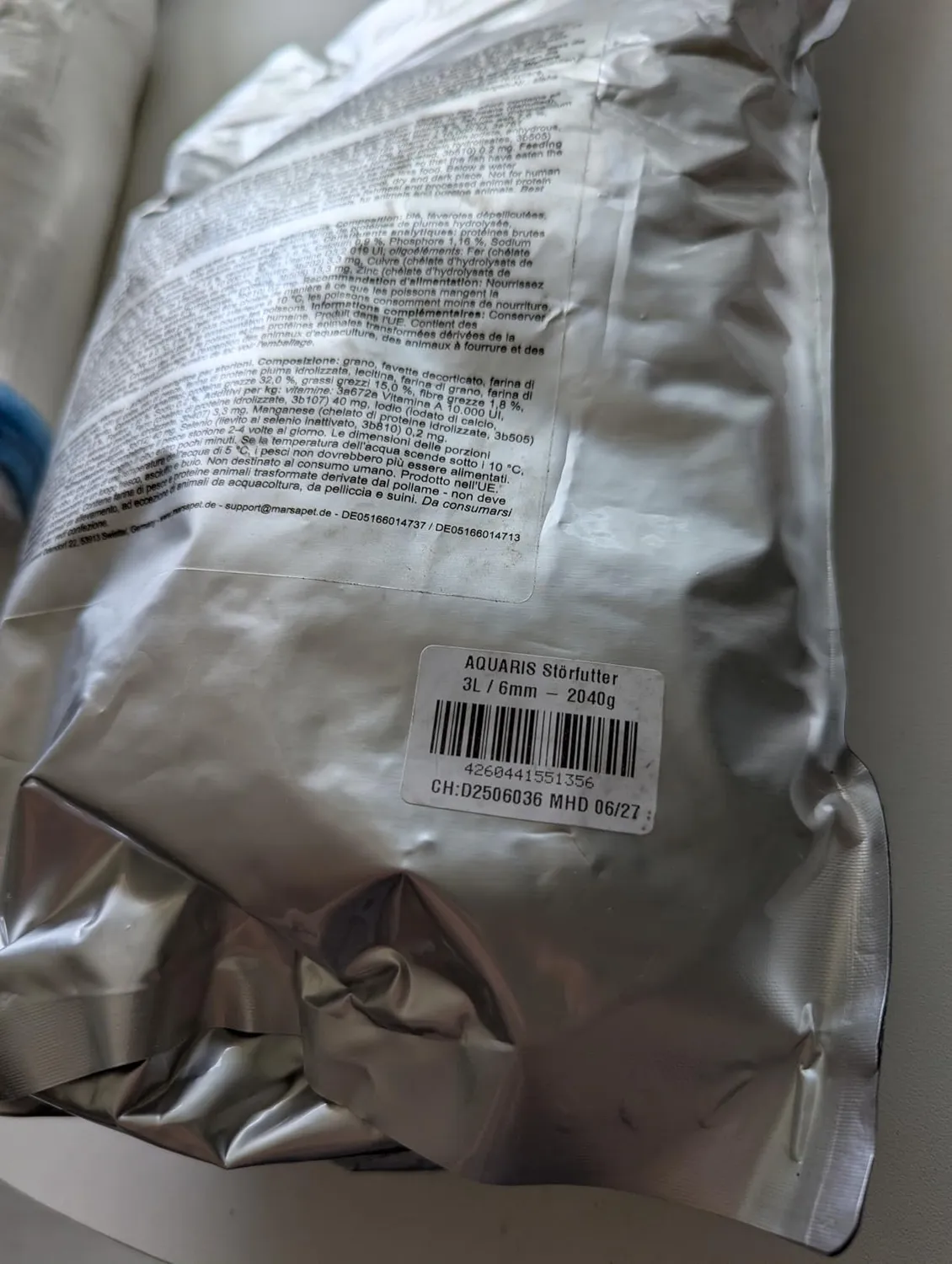 AQUARIS Störfutter Pellets 6 mm sinkend 3,81 kg