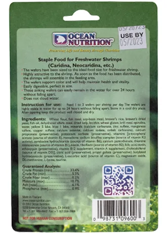 Ocean Nutrition Shrimp Wafers Garnelenfutter 2,3 mm