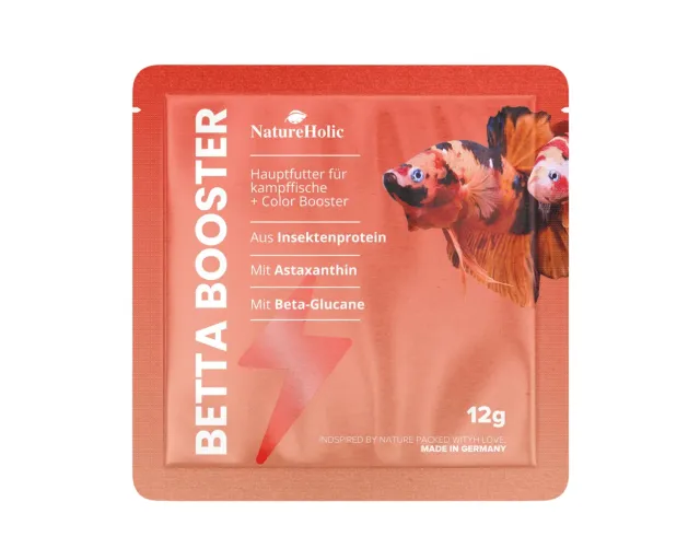 NatureHolic Betta Booster Kampffischfutter 12g Granulat