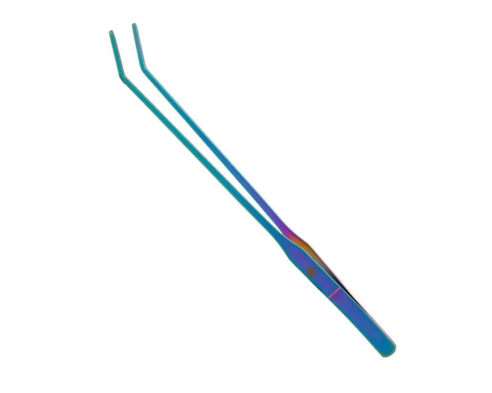 NatureHolic Scaping Tweezers Pflanzenpinzette 27cm gebogen bunt