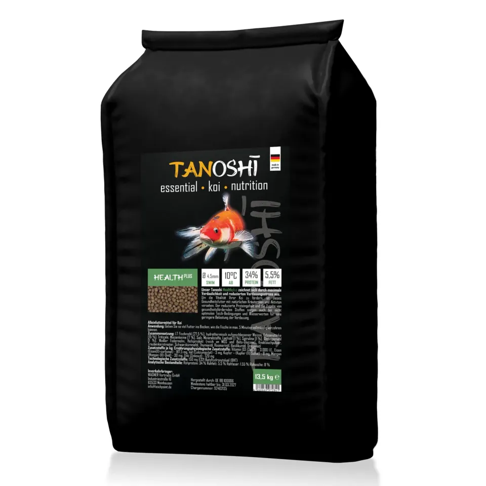 Tanoshi Health Plus 4,5 mm Koifutter 13,5 kg schwimmend