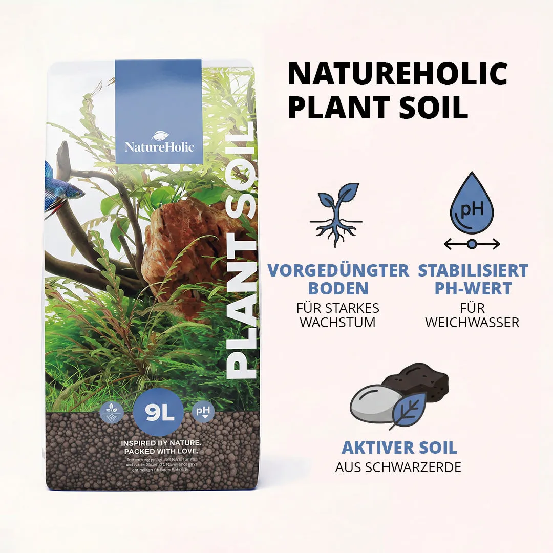 NatureHolic Plant Soil Bodengrund 9 Liter vorgedüngt