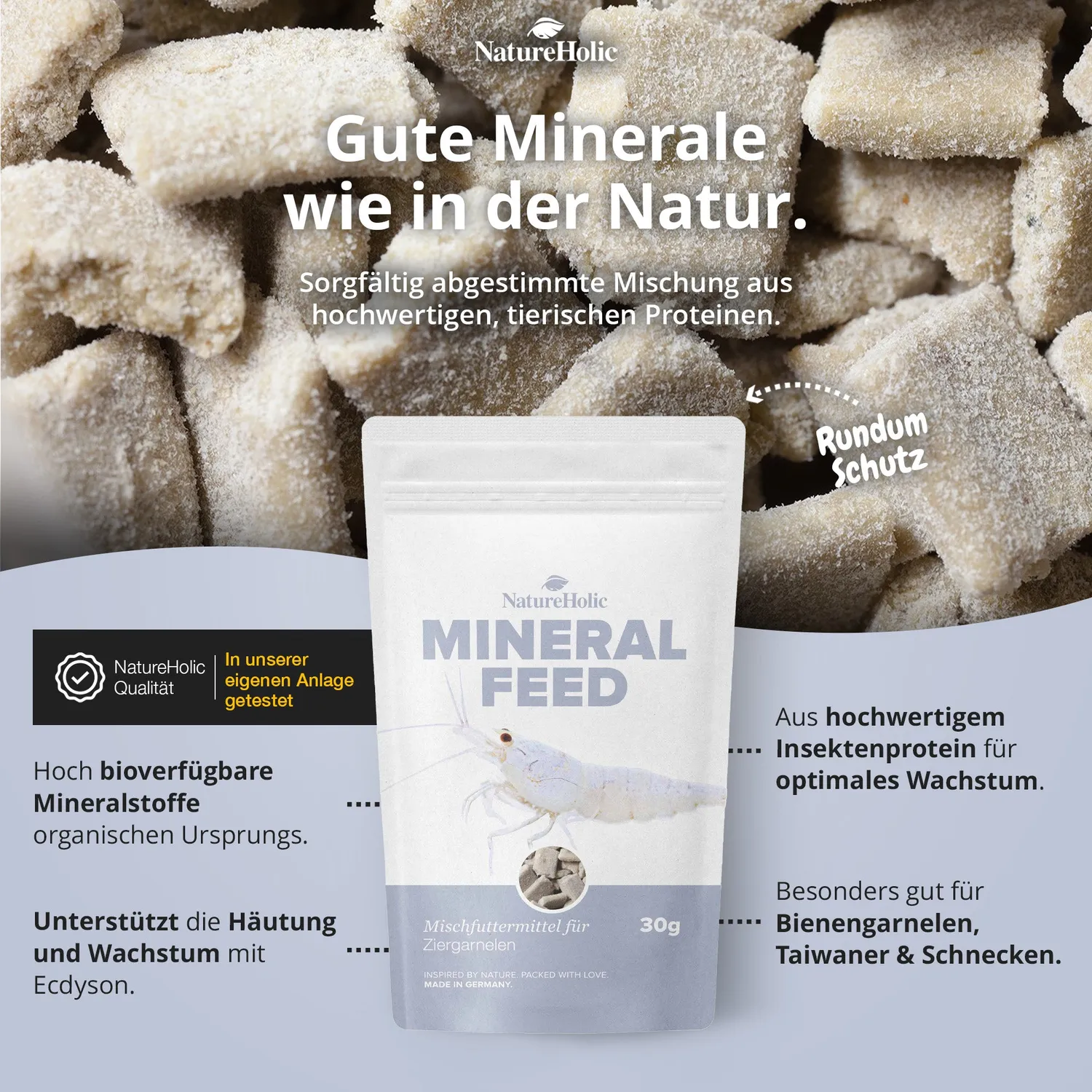 NatureHolic Mineralfeed Garnelenfutter Sparbundle 2 Stück