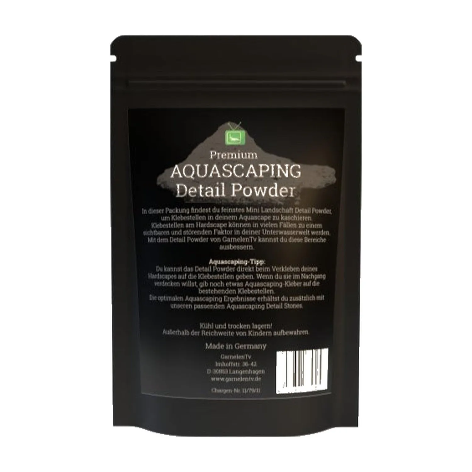GarnelenTv Detail Powder Mini Landschaft Pulver 100g grau-schwarz