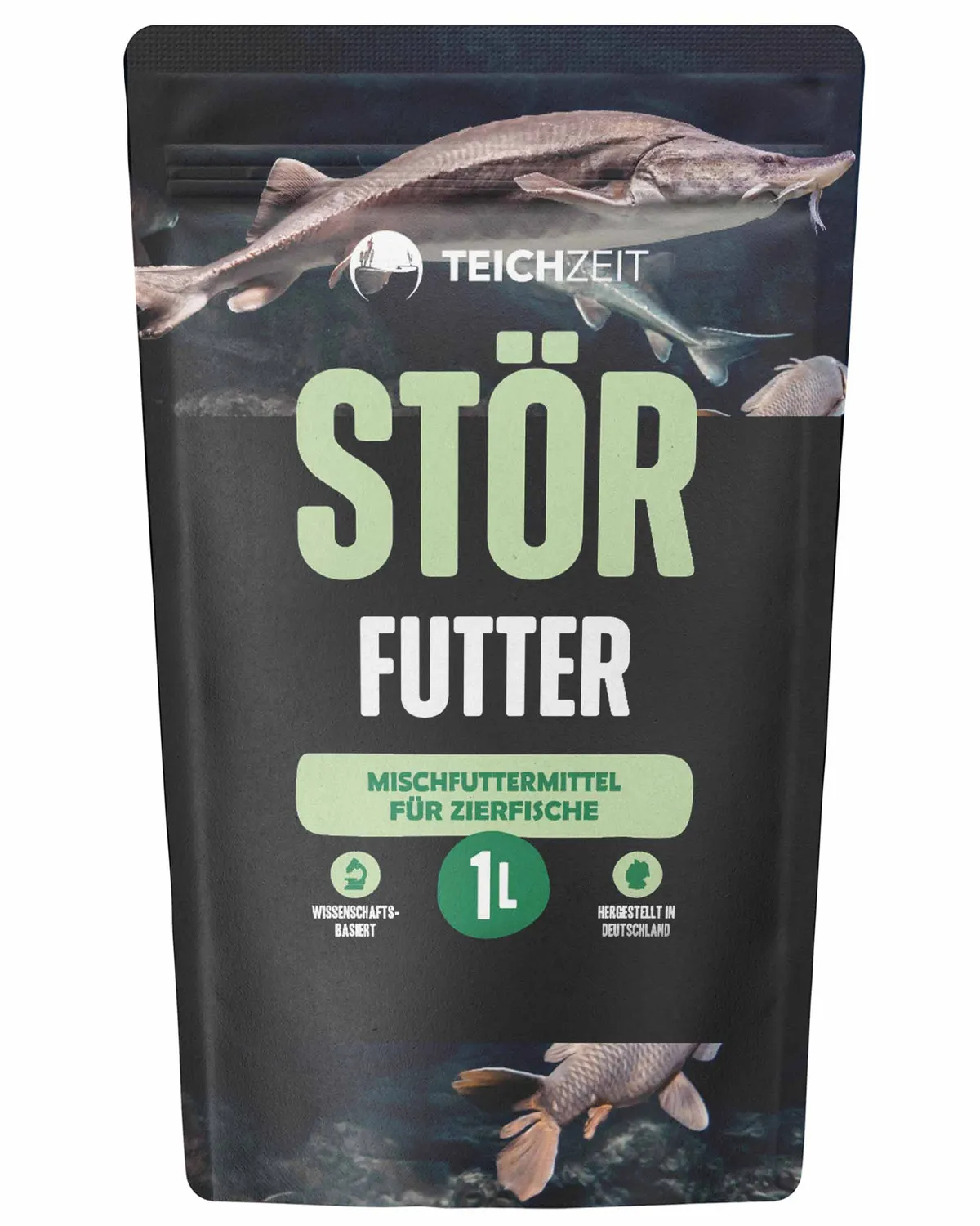Teichzeit Störfutter sinkend 7 kg 4,5 mm Pellets LT-Fischmehl