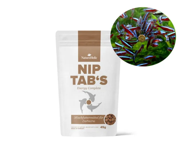 NatureHolic NipTabs Energy Hafttabletten Fischfutter tierisch