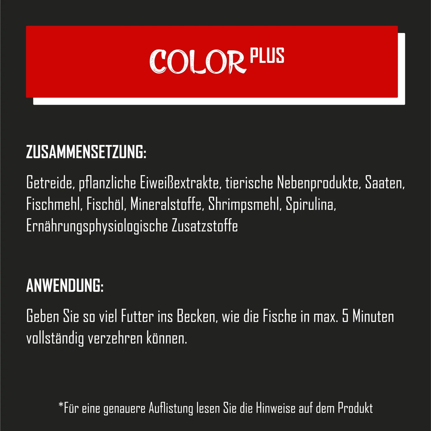 Tanoshi Color Plus Koifutter 1,2 kg 6 mm schwimmend Spirulina