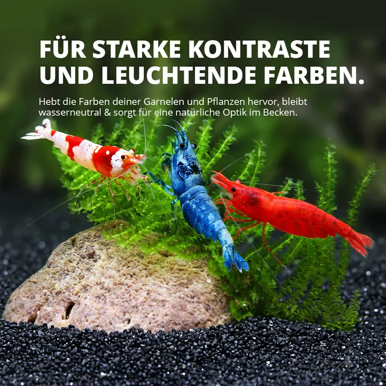 NatureHolic Garnelensand Schwarz Aquariensand 3 kg 0,4-0,8 mm