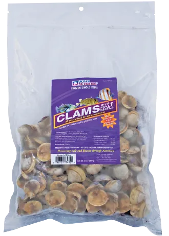 Ocean Nutrition Clams Half Shell Frostfutter Muschel natürlich