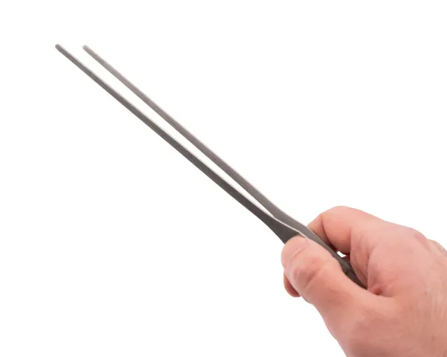 NatureHolic Pflanzenpinzette Straight 27cm silber Edelstahl