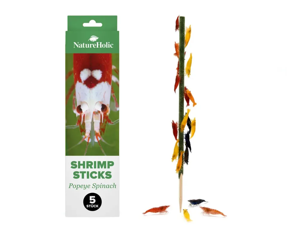 NatureHolic Popeye Spinat Garnelen Lollies 5 Stück Sticks
