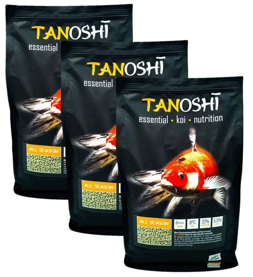 Tanoshi All Season Koifutter 15 kg 6 mm Lachsöl