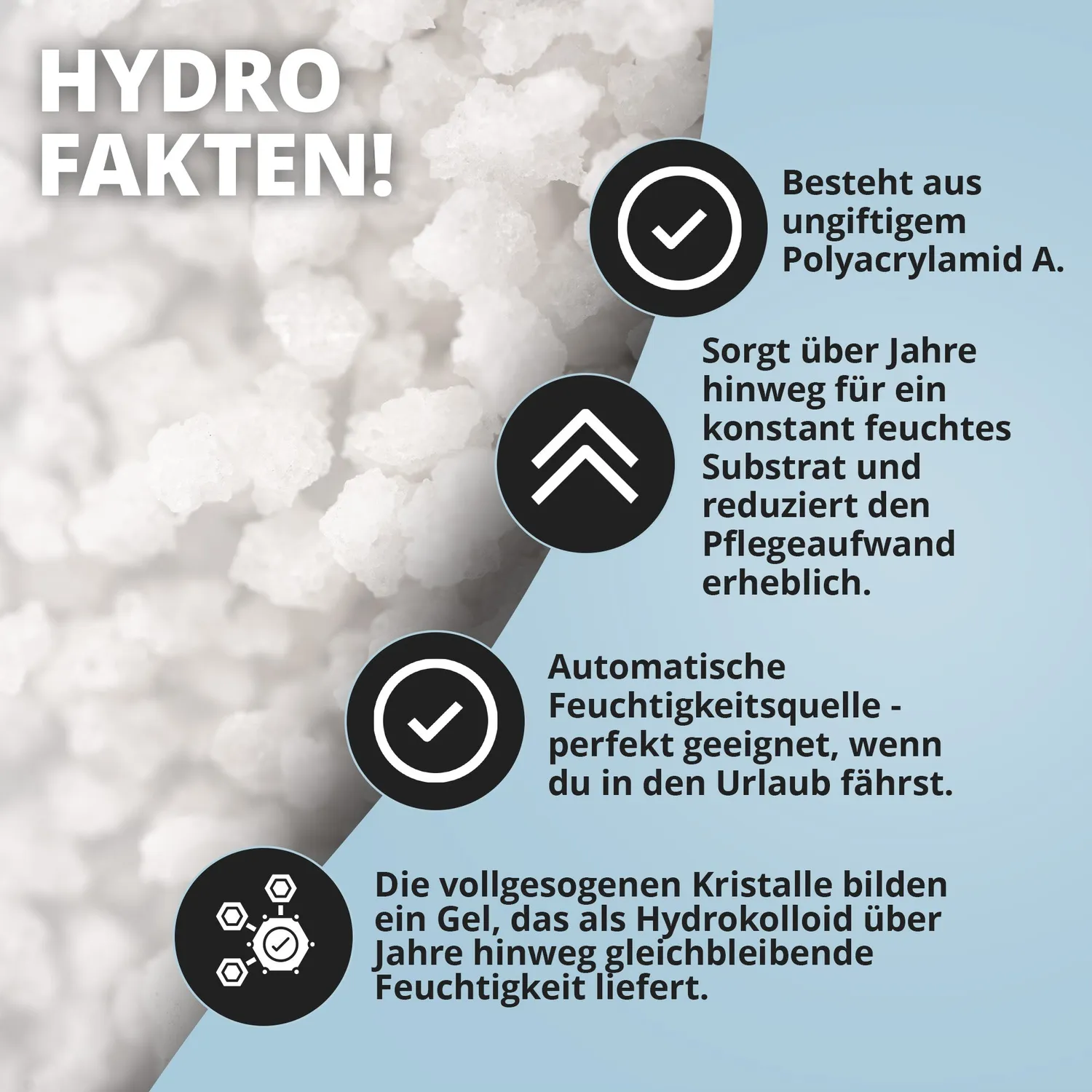 NatureHolic Assel HydroProtect Wasserspeicher 50 g Terrarium