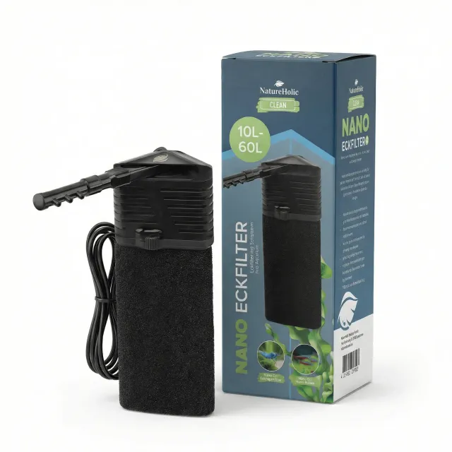 NatureHolic Nano Eckfilter Innenfilter 10-60 Liter babysicher
