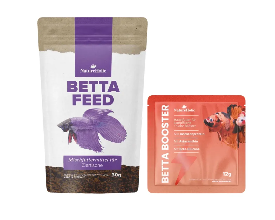NatureHolic Kampffisch Futter Set Bettafeed Booster Bettas
