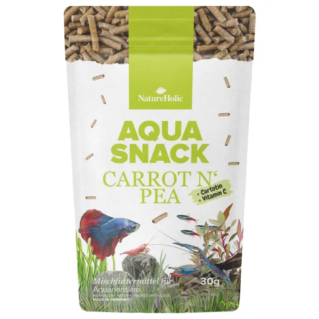 NatureHolic AquaSnack Carrot'n Pea Sticks 30g vegan