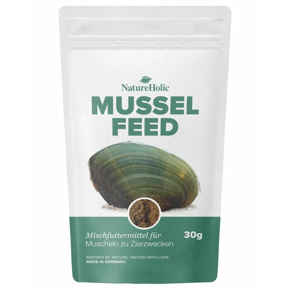 NatureHolic MusselFeed Muschelfutter Staubfutter 30 g mineralreich