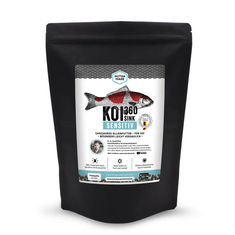 Nutramare Koi360 Sensitiv Sink Koifutter 1,2 kg 4 mm Winter