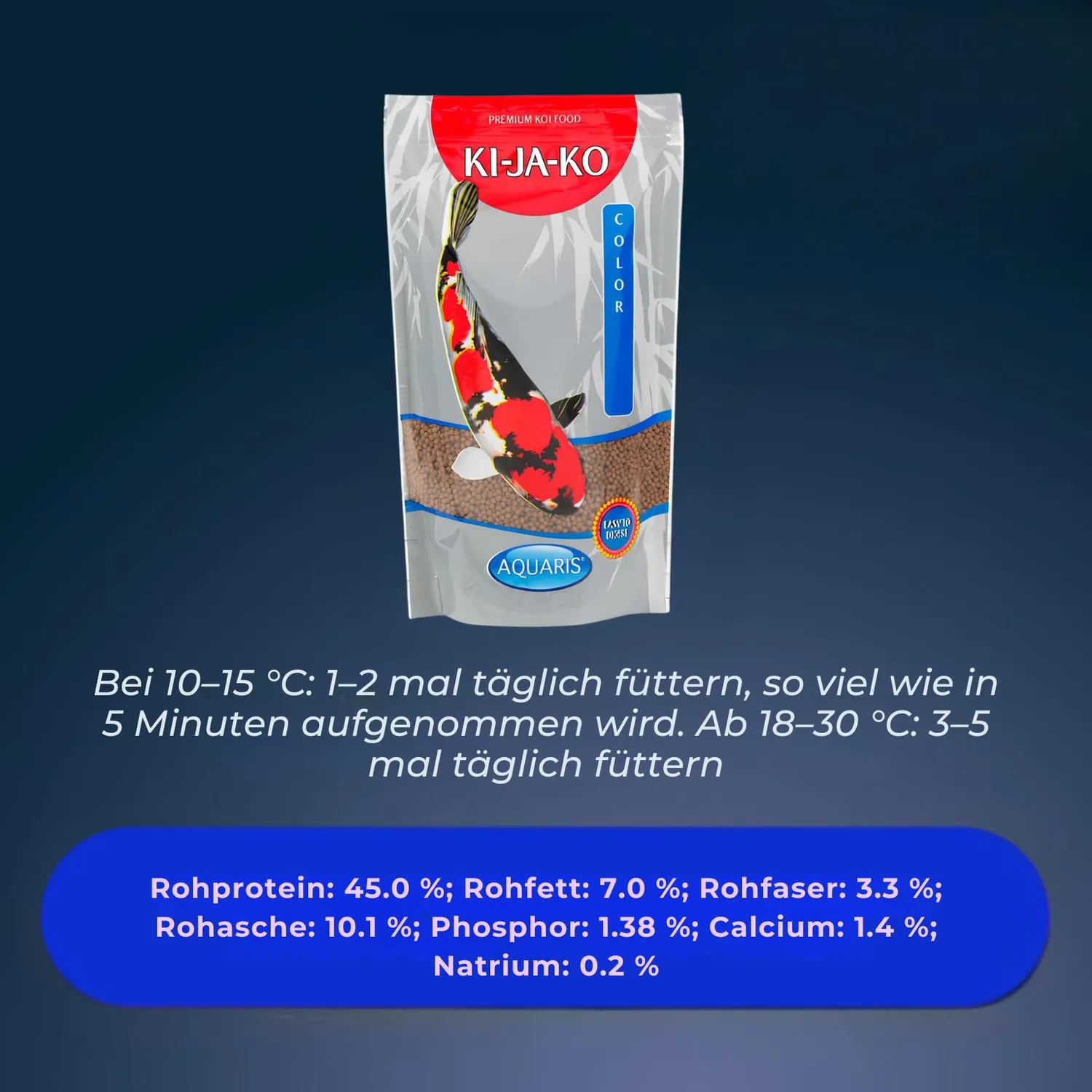 AQUARIS KI-JA-KO Color Koifutter 500 g 3 mm Astaxanthin