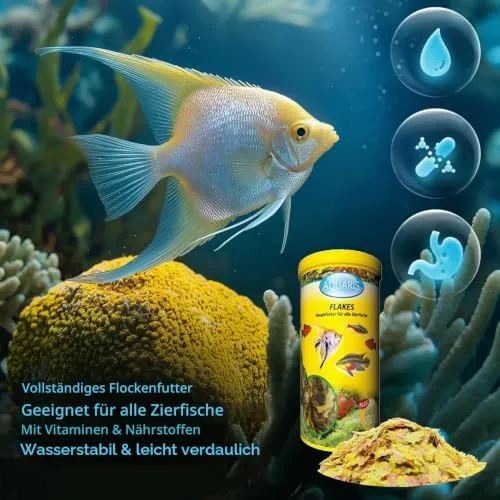 AQUARIS Flakes Flockenfutter 150 g leicht verdaulich