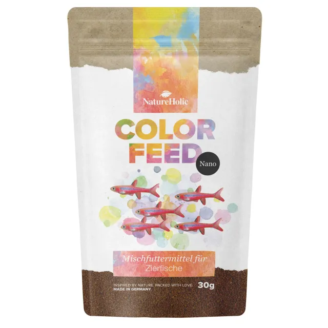 NatureHolic Nano Color Feed Minifischfutter 30g Farbboost