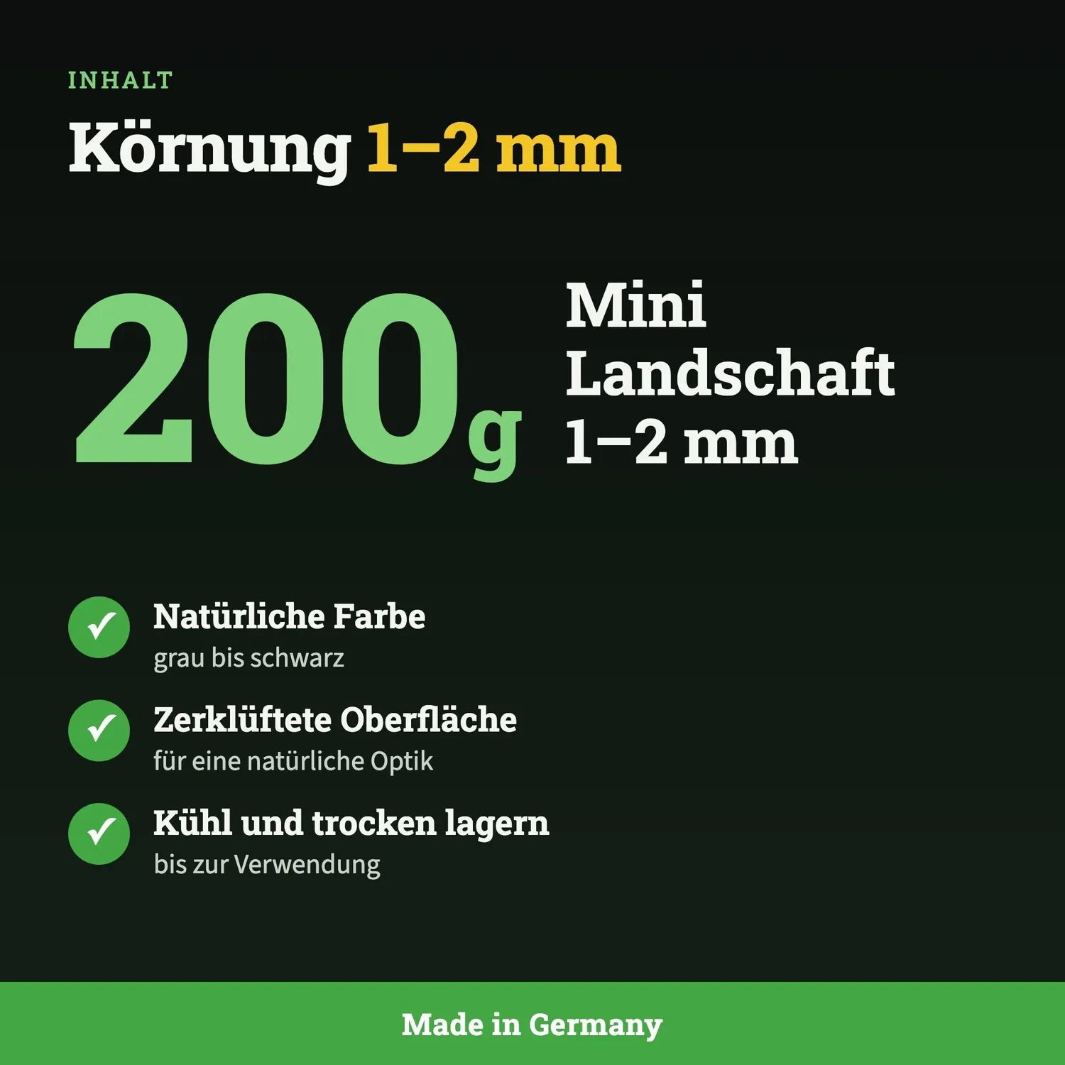 GarnelenTv Detail Stones Mini Landschaft 1-2mm Splitt 200g grau