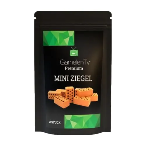 GarnelenTv Premium Mini Ziegel Terra Deko 8 Stück Versteck