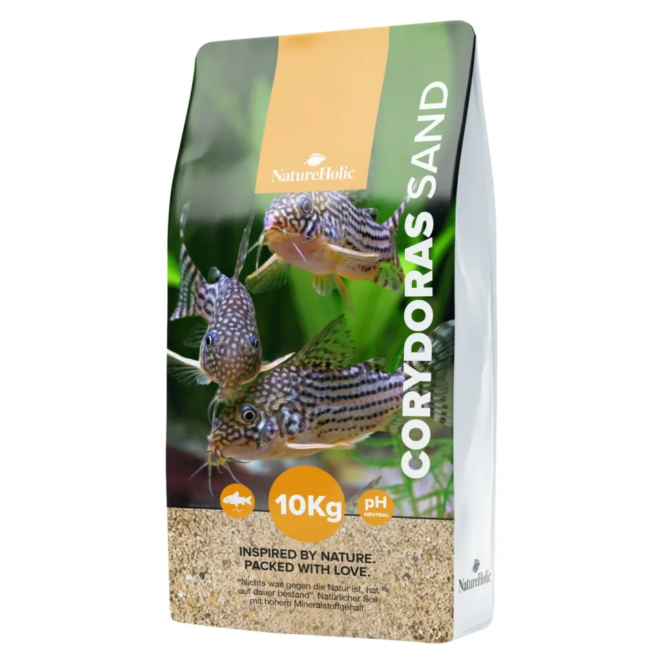 NatureHolic Corydoras Sand Panzerwels-Bodengrund 10 kg natur