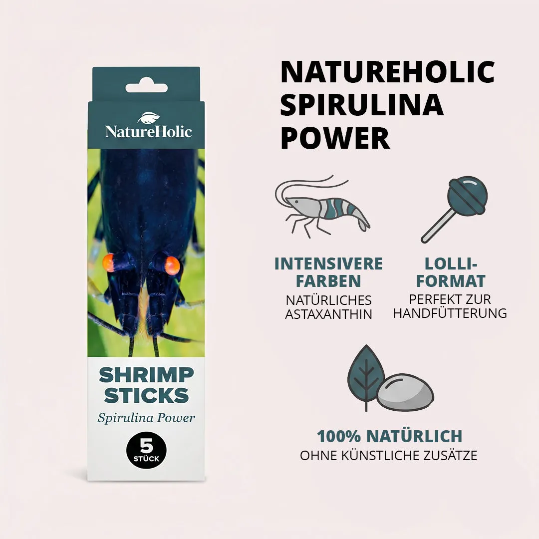 NatureHolic Garnelen Lollies Spirulinapower Futter 5 Lollis proteinreich